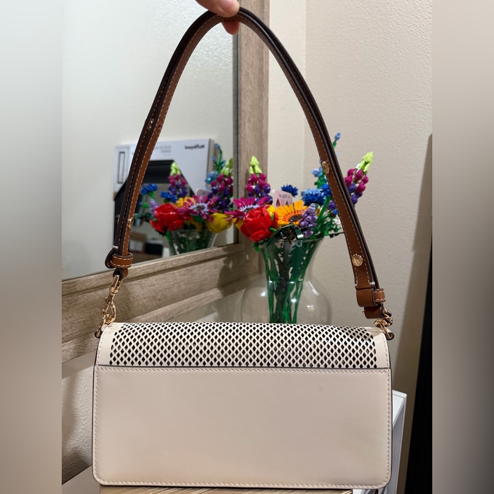 NWOT Tory Burch Perforated Crossbody/Shoulder Bag - Picture 2 of 8